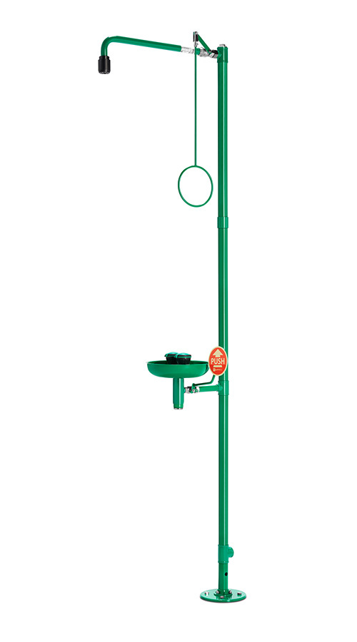 BR 837 085 ClassicLine Body Safety Shower with Eye Shower with Bowl