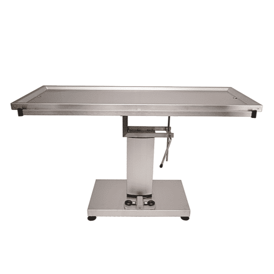Surgery Table with Central Electric Column and Two Evacuation Trays