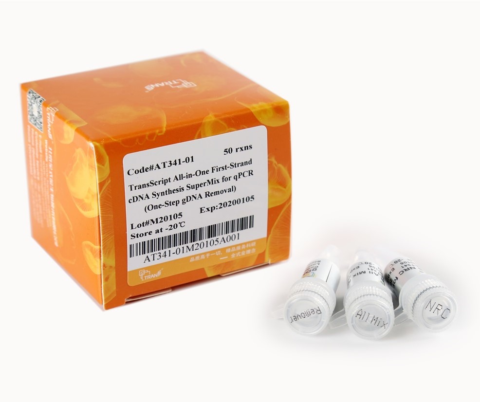 TransScript® All-in-One First-Strand cDNA Synthesis SuperMix for qPCR (One-Step gDNA Removal)
